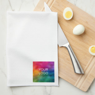 Linge De Cuisine Modèle du logo de l'entreprise sur mesure