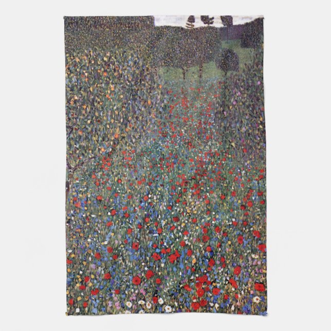 Linge De Cuisine Mohnfeld, Gustav Klimt (Vertical)