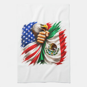 Linge De Cuisine Mois du patrimoine hispanique Drapeau USA Mexique