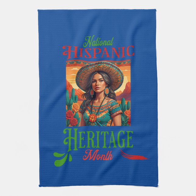 Linge De Cuisine Mois du patrimoine national hispanique (Vertical)