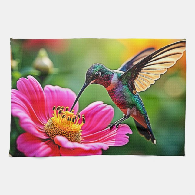 Linge De Cuisine Moments magiques de colibri Design (Horizontal)