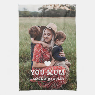 Linge De Cuisine MON COEUR VOUS AIME MUM Fête des Mères Photo