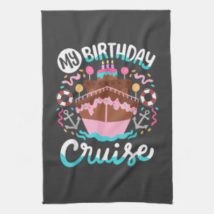 Linge De Cuisine Mon voyage en croisière d'anniversaire