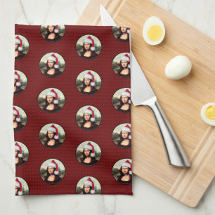 Linge De Cuisine Mona Lisa Chapeau de Père Noël Noël