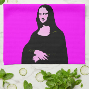 Linge De Cuisine Mona Lisa Pop Art Style