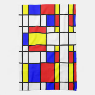 Linge De Cuisine Mondrian a inspiré