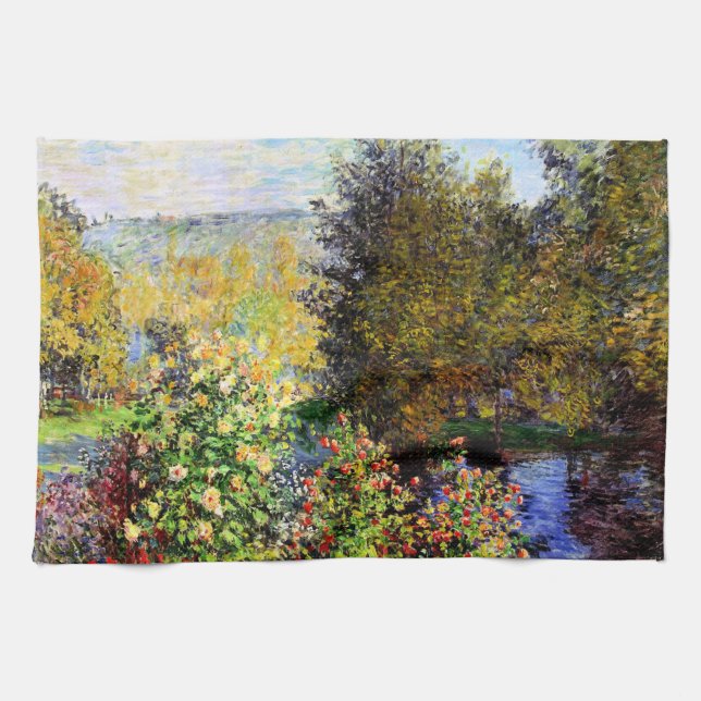 Linge De Cuisine Monet - Un coin du jardin à Montgeron (Horizontal)