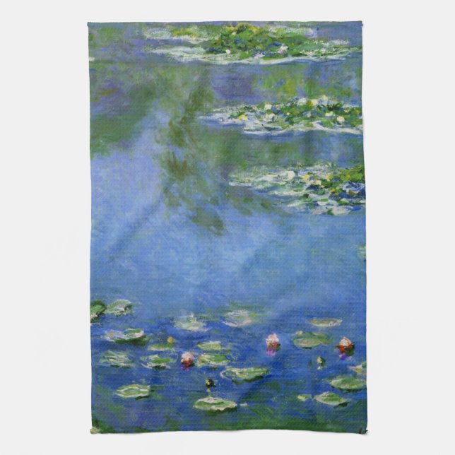 Linge De Cuisine Monet Water Lilies Fine Art (1906) (Vertical)