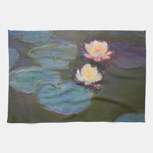 Linge De Cuisine Monet Water Lys Pond Nénuphars Peinture (Horizontal)