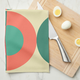 Linge De Cuisine Monnaie De Corail Moderne Du Milieu Du Siècle