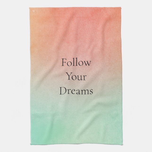 Linge De Cuisine Monnaie de pêche orange (Vertical)