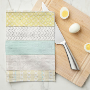 Linge De Cuisine Monnaie Rustique & Boho Jaune Géométrique Chalet M