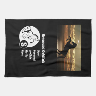 Linge De Cuisine Monogramme du club de cheval et de golf