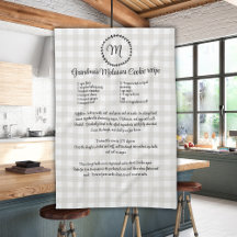 Monogramme Ferme Recette Garde Buffalo Plaid