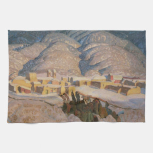 Linge De Cuisine Montagnes Sangre de Cristo par Blumenschein