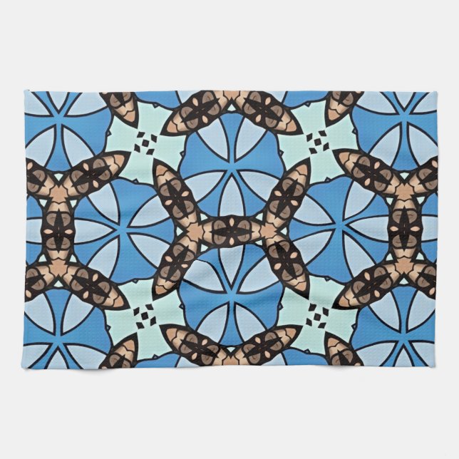 Linge De Cuisine Moroccan Tile Pattern -2 (Horizontal)