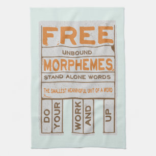 Linge De Cuisine Morphèmes libres humoristique structurée littérati