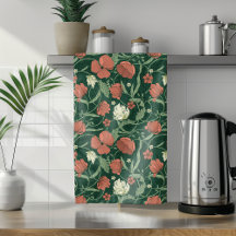 Morris Garden Vert & Rouge Floral