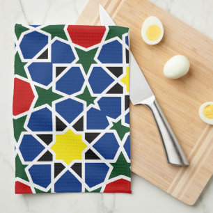 Linge De Cuisine Mosaïque marocaine Mosaïque géométrique Motif