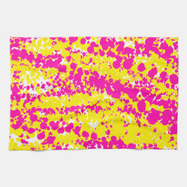 Linge De Cuisine Motif à bec rose et jaune