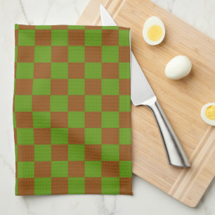 Linge De Cuisine Motif à carreaux de pomme au caramel