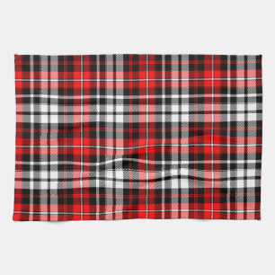 Linge De Cuisine Motif à carreaux tartan rouge noir blanc Design