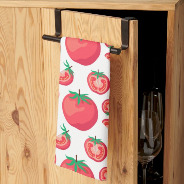 Linge De Cuisine Motif à la tomate rouge si drôle (Pliage en tiers)