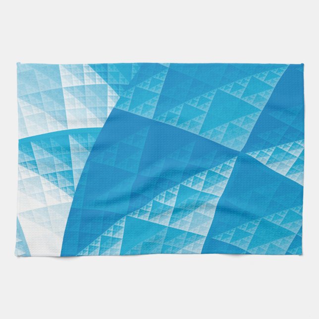 Linge De Cuisine Motif abstrait bleu (Horizontal)