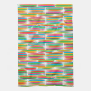 Linge De Cuisine motif Abstrait gouttes arc-en-ciel