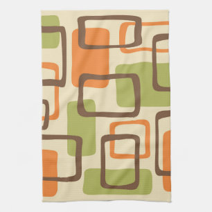 Linge De Cuisine Motif Abstrait moderne rétro du milieu du siècle