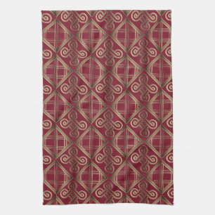Linge De Cuisine Motif africain ethnique avec des simbols d'Adinkra