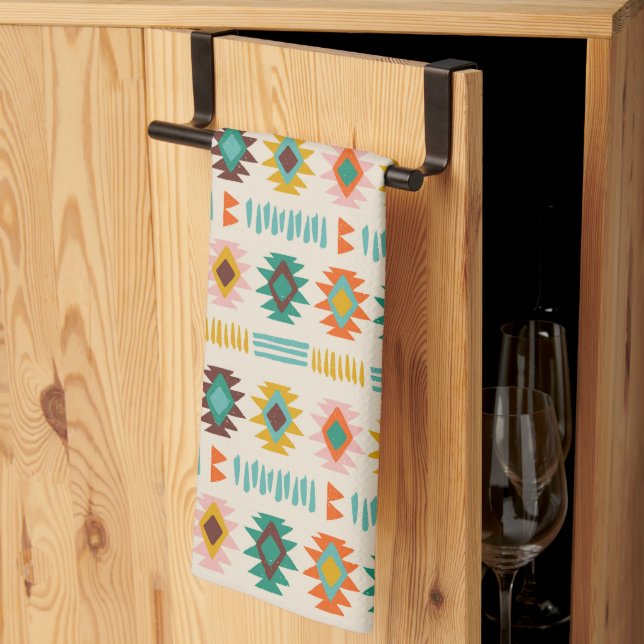 Linge De Cuisine Motif amérindien Navajo (Pliage en tiers)