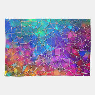 Linge De Cuisine Motif arc-en-ciel en verre tendu
