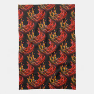 Linge De Cuisine Motif artistique abstrait élégant bohème moderne m