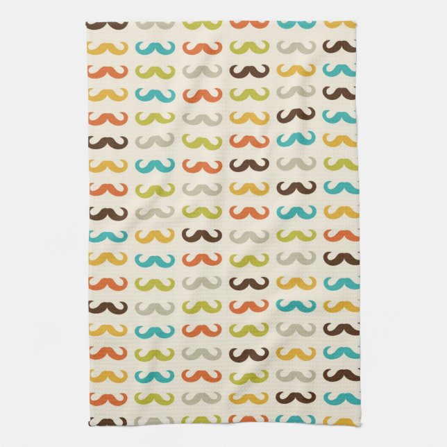 Linge De Cuisine Motif avec la moustache (Vertical)