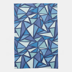 Linge De Cuisine Motif bleu abstrait de Crsytal de glace