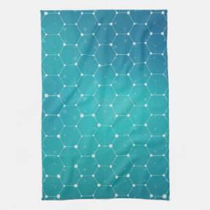Linge De Cuisine Motif bleu d'ADN de Teal