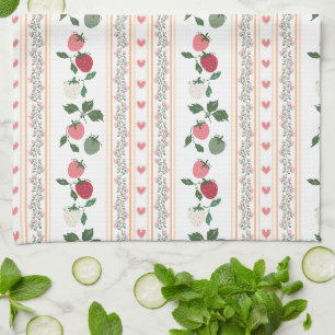 Linge De Cuisine Motif botanique ancien adorable et sucré