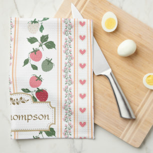 Linge De Cuisine Motif botanique rétro personnalisé et magnifique p
