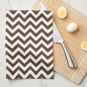 Linge De Cuisine Motif Brown de Chevron