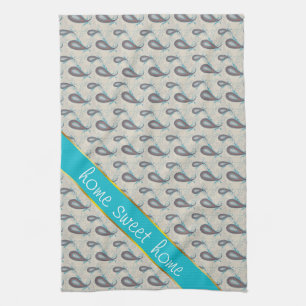 Linge De Cuisine Motif Champagne Paisley