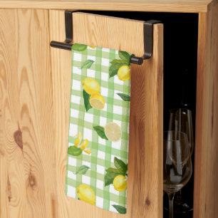 Linge De Cuisine Motif Citron Méditerranéen Pique-Nique