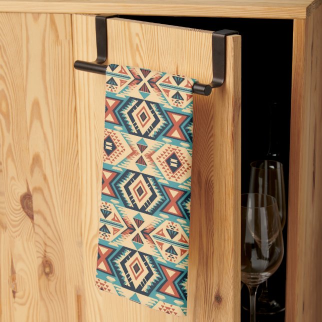 Linge De Cuisine motif cool occidental carrelé (Pliage en tiers)