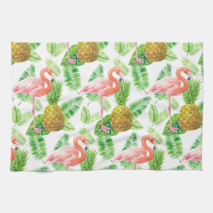 Linge De Cuisine Motif d'aquarelle de jardin tropical