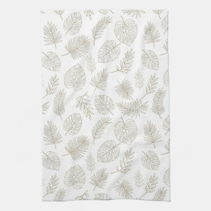Linge De Cuisine Motif d'art botanique minimal en ligne (6)