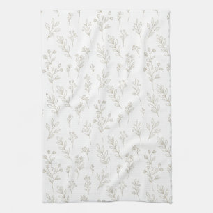 Linge De Cuisine Motif d'art botanique minimal en ligne (9)