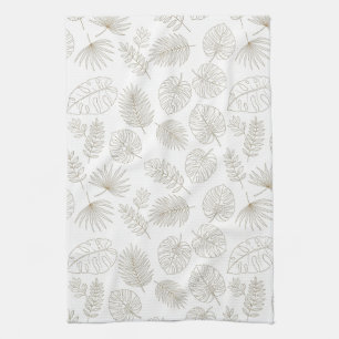 Linge De Cuisine Motif d'art botanique minimaliste en ligne (5)