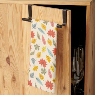 Linge De Cuisine Motif d'automne feuille colorée