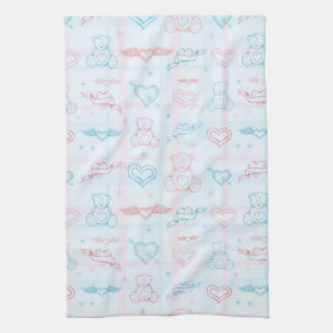 Linge De Cuisine motif de bébé avec l'ours de nounours