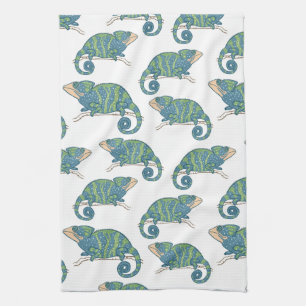 Linge De Cuisine Motif de caméléon
